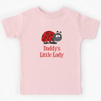 Daddy's Little Lady Cute Lady Bug Baby Daughter Kids T-Shirt 150