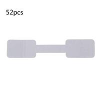 Self-adhesive Short Dumbbell Ring Barbell Identification Label Ring Size Tags 1 balta