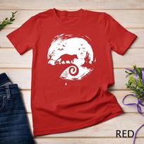 Opossum Halloween Costume Moon Silhouette Creepy Horror T-Shirt Unisex T-shirt 5 S