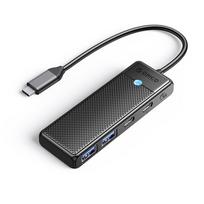 Hub papw2ac-c3 rozdzielacz usb-c na usb-a usb-c - czarny