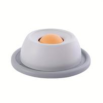 Cat Lick Mat Slow Feeder, Anti-Slip Licking Pad for Stress Relief and Dental Care, Boredom Buster Treat Dispenser pilka spalva