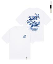 Graver [Unisex]Summer Vacation Short Sleeve T-Shirt_3Color Sand Beige/Xl