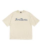 Ten Blade Punk Design 3D Chrome T-Shirt [Cream] Cream/M