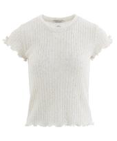 Plasma Sphere Nature Knit Cable Ribbon Short Sleeve Tee_Oatmeal Oatmeal/Free