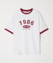 Trade Club 1986 Ringer Tee Red Red/L