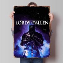 Lords of the Fallen Game Art Poster Customized Wall Art Vintage Metal Signs Retro Tin Plaque for Man Cave Home Decor Wand Deko 20X30CM
