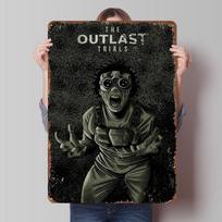 The Outlast Trials Game Tinplate Poster Customized Wall Art Vintage Retro Metal Signs for Bathroom Decor Office Decoration Room 20X30CM