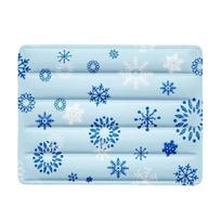 Pet Ice Pad Breathable Cooling Mat For Indoor Summer Use For Large Dogs Snowflakes,S(40*30cm)