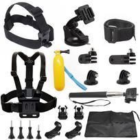 Suction Selfie Stick Floaty Grip Chest Harness Mount Head Strap Holder Go Pro Camera Accessory Kit for GoPro Insta360 DJI Osmo