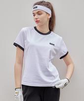 Mackie Patch Color Block Short Sleeve T-Shirt White-Black 2 Sizes