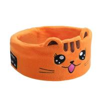 Elastinė akių kaukė Vaikams Miego Ausinės Ploni Garsiakalbiai Garsiakalbių Juosta Ne į ausį dizainas ginger cat