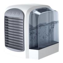 Water-Cooled Air Conditioner Personal Mini Air Cooler Humidifier Portable Air Chiller 3 Gear 380ml Tank for Bedroom Living Room pilka