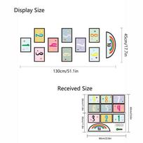 Self-Adhesive Wallpaper Cartoon Digital Grid Children's Game Floor Sticker Door Sticker Wall Stickers for Kids Room Home Decor