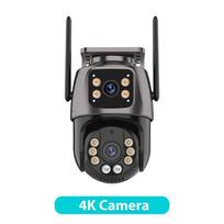 6K HD trijų ekranų WiFi apsaugos kamera 4K 8MP lauko belaidė PTZ IP kamera Ai Human Detect vaizdo stebėjimo programa iCSee APP 4K Camera