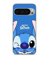 Coque - MANIACASE - Google Pixel 9 Pro - Silicone - Souple - Motif Stitch Cute Ohana juoda