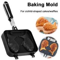 Dvigubos žuvies formos Taiyaki deserto vaflių pyrago kepimo keptuvė, nelipni, iš aliuminio lydinio, kepimo forma, skirta naudoti namuose Australia