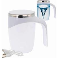 380 ml saviplakantis puodelis, įkraunamas automatinis magnetinis elektrinis kavos puodelis, besisukantis mielas plakimo puodelis Tasse, plakti biure/virtuvėje/kelionėje/kavai/arbatai