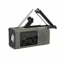 Hawk HWRDI410GN Radio Solar Dynamo With Flashlight