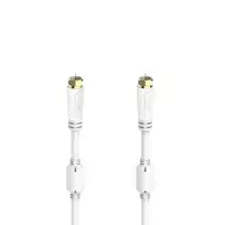 Hama 00205251 SAT Connection Cable, F-Plug - F-Plug, Gold-Plated 1.5m 100dB