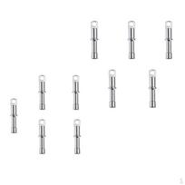 10 vnt. Aliuminio lydinio strypo galų kamštukai, skirti 8,5 mm ir 7,9 mm skersmens palapinės strypams, kempingui white
