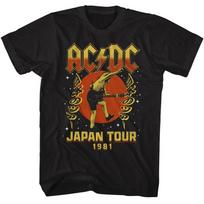 ACDC Japan Tour 1981 Black Music T-shirt Tops Tees Men's Women's Unisex 4XL