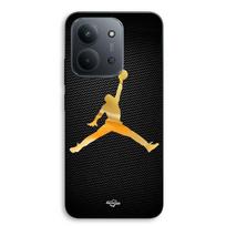 Case For Xiaomi Redmi 15C 5g Jordan logo 23 nike basketball golden color Maniacase juoda