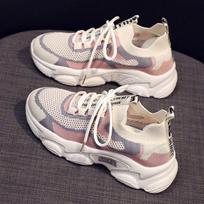 Tenis Feminino  New Fashion Sneakers Lightweight Women's Vulcanize Shoes Breathable Female Footwear Lace Up Walking Shoes 36 rožinė