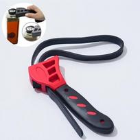 6inch Belt Wrench Oil Filter Puller Strap Spanner Chain Wrench Strap Opener, Adjustable Disassembly Tool