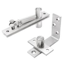 2Pcs Stainless Steel Door Pivots Hinge 360/90 Degree Shafts Door Hinge Invisible Pivots Door Hardware for Bookshelves