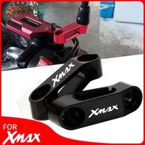 For YAMAHA XMAX X MAX X-MAX 125 250 300 400 XMAX 300 400 Motorcycle Accessories Rearview Mirrors Extension Riser Extend XMAX LOGO Black
