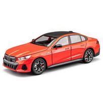 New 1/24 BMW I5 M50 Supercar Alloy Model Car Toy Diecasts Metal Casting Sound and Light Car Toys For Children Vehicle raudona