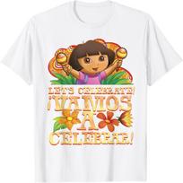 Dora the Explorer Dora Let's Celebrate T-Shirt S balta