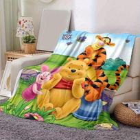 1 vnt., Disney Mikė Pūkuotukas pledas Minkštas ir jaukus užtiesalas Puiki dovana gimtadieniui, Kalėdoms, Valentino dienai Idealiai tinka lovai, sofai, kelionėms 80cmx120cm