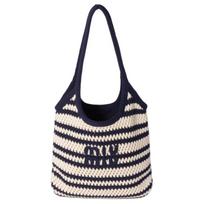Miu Miu Ivy logotipas pintas dizainas rankinė moteriškos rankinės mėlyna balta 5BG231_2IBA_F022X_V_MRO Basic Set (Bag+Dust Bag)