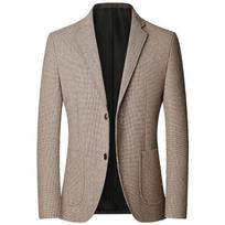 Rudens Vyriški Švarkai Kostiumai Striukės Business Casual Kostiumas Vilnoniai Paltai Aukštos Kokybės Vyriški Slim Fit Švarkai Striukės Švarkai Paltai S chaki