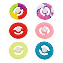 Silikoninis Fidget Spinner Rankos Griebtuvas Stiprintuvas Streso Mažinimo Tekstūrinis Besisukantis Sensorinis Žaislas Artrito Rankų Terapija Reabilitacijos Treniruočių Įranga S