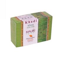 Rankų darbo muilas su vetiverijomis (125 g), Khas kūno prausiklis, Khadi Mauri 6