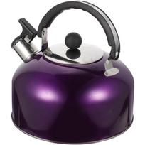 Stainless Steel Whistling Kettle Pot for Home Hot Water Kitchen Household with Handle Tea Pots violetinė
