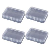 4pack Transparents Plastic Poker Card Storage Boxes Durability Multipurpose Clear Poker Card Holder Case 1