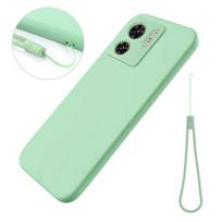 For Motorola Edge 40 5G Case Soft Premium Liquid Silicone Case with Flocking inside For MOTO Edge 40 Cover with Strap MOTO Edge 40