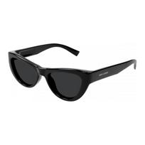 Saint Laurent Logo Cat Eye Sunglasses Women sunglasses Black SL676001 F,Black