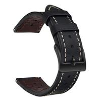 Leather Rally Strap 18mm 20mm 22mm 24mm Watch Leather Strap Wrist Watch Band Soft Calfskin 20mm juoda