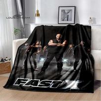 Movie Fast & Furious Flannel Blanket Racing Car Home Decoration Fluffy blanket  Bedroom Bed Sofa Travel Camping thermal blanke 75x90cm