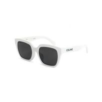 Celine minimalistiniai saulės akiniai su galimybe įdėti dioptrijas Unisex akiniai Balti CL40198F-25A White Eyeglass Pouch
