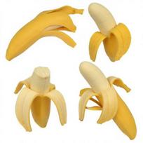 Realistic Peelable Banana Squeeze Toy Soft TPR Fidget for Stress Relief Cute Fruit-Shaped Decompression Gadget for Kids Adults Random Style