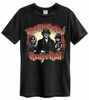 Amplified Motorhead Chains Mens Black 100% Cotton T-shirt Mens Tees Top Motorhead Classic Tee 100% Cotton T-shirt Mens Womens Tees Top S įvairiaspalvis