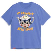 Jacuzzi Skateboards Shirt Tea Pot Flo Blue XL