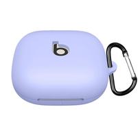 For Powerbeats Pro 2 Silicone Earphone Case with Hook Shockproof Headphone Protective Cover Anti-scratch Anti-drop Headset Shell violetinė