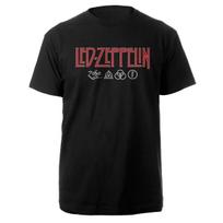 Led Zeppelin Simbolių Logotipo Marškinėliai Klasikinės Hard Rock Grupės Juodi Unisex Didelio Dydžio Vintažiniai Medvilniniai Moterims Ir Vyrams Marškinėliai S įvairiaspalvis