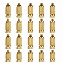 20 vnt. 0,3 mm skylutės rūko purkštukų žalvarinis purškimo purkštuko galvutė žalvarinis antgalis sodo laistymui 0.3 mm  Orifice beige